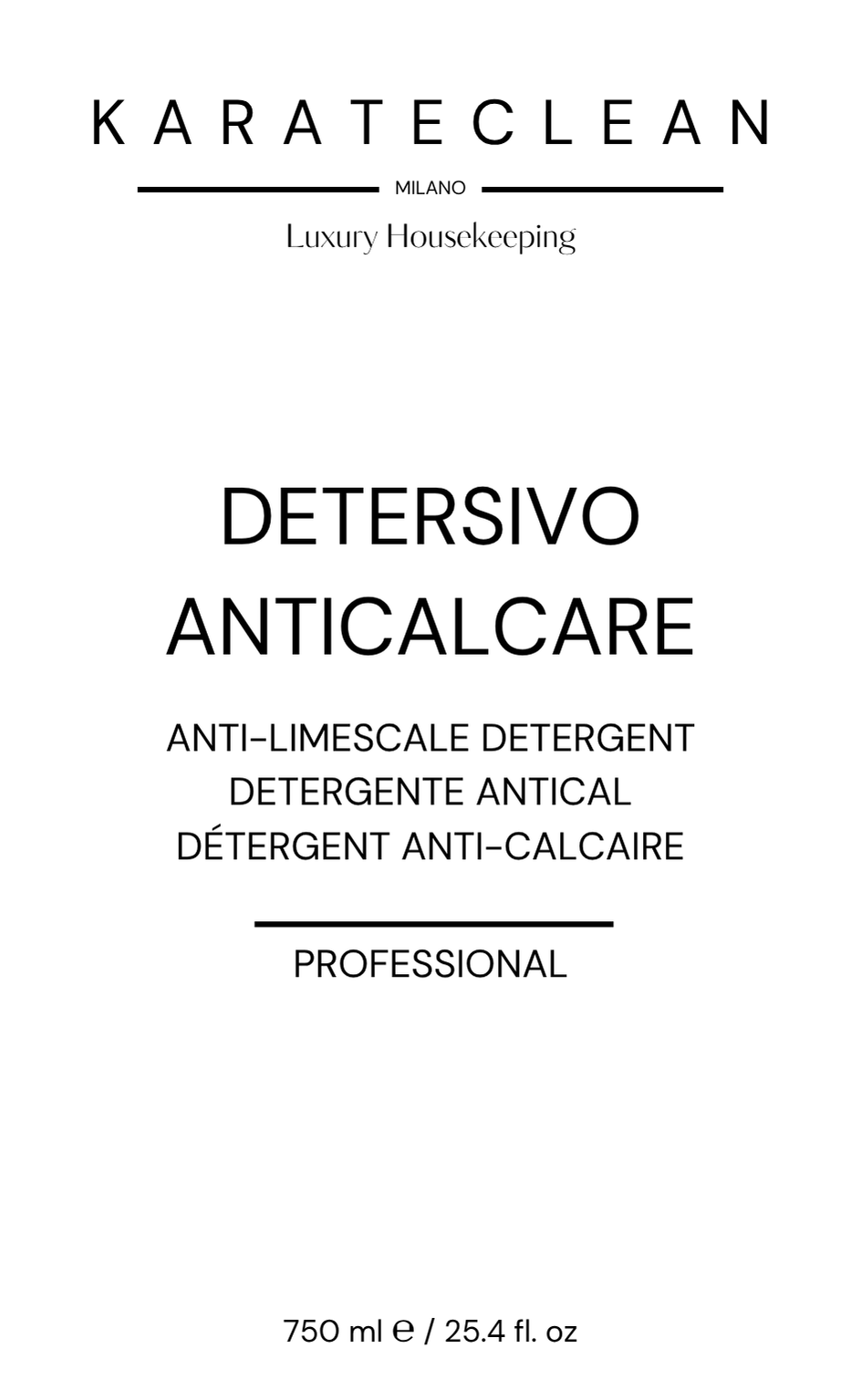 Detergente Anticalcare